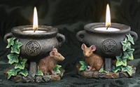 Cauldron & Mouse candleholder from Gael Song.