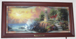 Thomas Kinkade's "The Light of Peace" in daytime. Click on picture to see larger size in a new window.