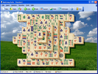Screenshot of the "standard" game in Mahjong Suite. (Image copyright Mahjong Suite).