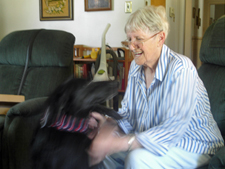 Blurry Rainee with Mum after the groom. Click on image to view larger size in a new window.