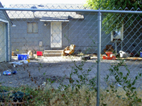 Remnants of the pigpen next door (07/28/06). Click on picture to see larger size in a new window.