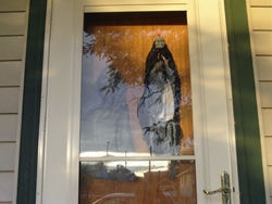 Spooks on the door (10/17/06). Click on picture to see larger size in a new window.