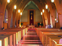 Inside St. Francis Xavier's Catholic Church in Spokane, WA. Click on picture to see larger size in a new window.