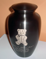 Wilbert's urn. Click on the image to see it's larger size in a new window.