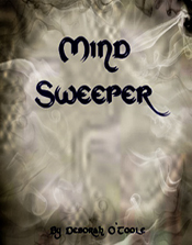 First book cover for "Mind Sweeper." Click on image to view larger size in a  new window.