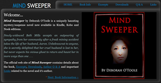 Official web site for "Mind Sweeper" by Deborah O'Toole 