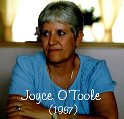 Joyce O'Toole (1987) during our trip to Canada.
